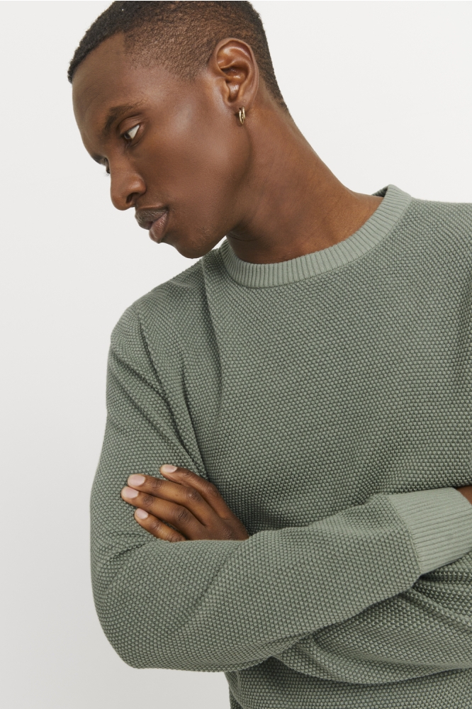 JJEGLOBE KNIT CREW NECK NOOS 12258139 iceberg Green